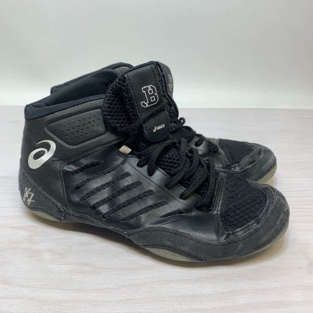 Asics Jordan Burroughs JB‎ Elite III Wrestling Shoes Mens 7.5 Black Athleticwear